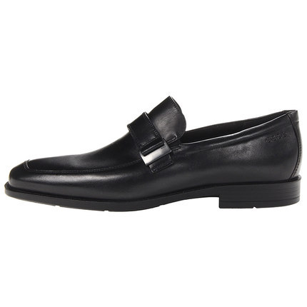 春夏新款 ECCO爱步正装商务休闲男士牛皮舒适套脚皮鞋