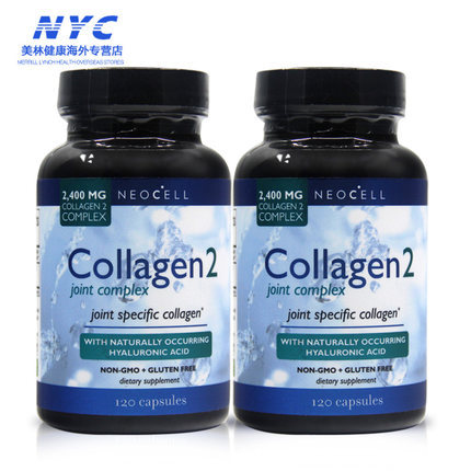美国原装 Neocell 2型骨胶原蛋白软骨素氨糖维骨力胶囊120粒2瓶 美国原装 Neocell 2型骨胶原蛋白软骨素氨糖维骨力胶囊120粒2瓶