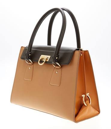 Ferragamo/菲拉格慕正品21F293新款女士撞色单肩斜挎手提包 Ferragamo/菲拉格慕正品21F293新款女士撞色单肩斜挎手提包