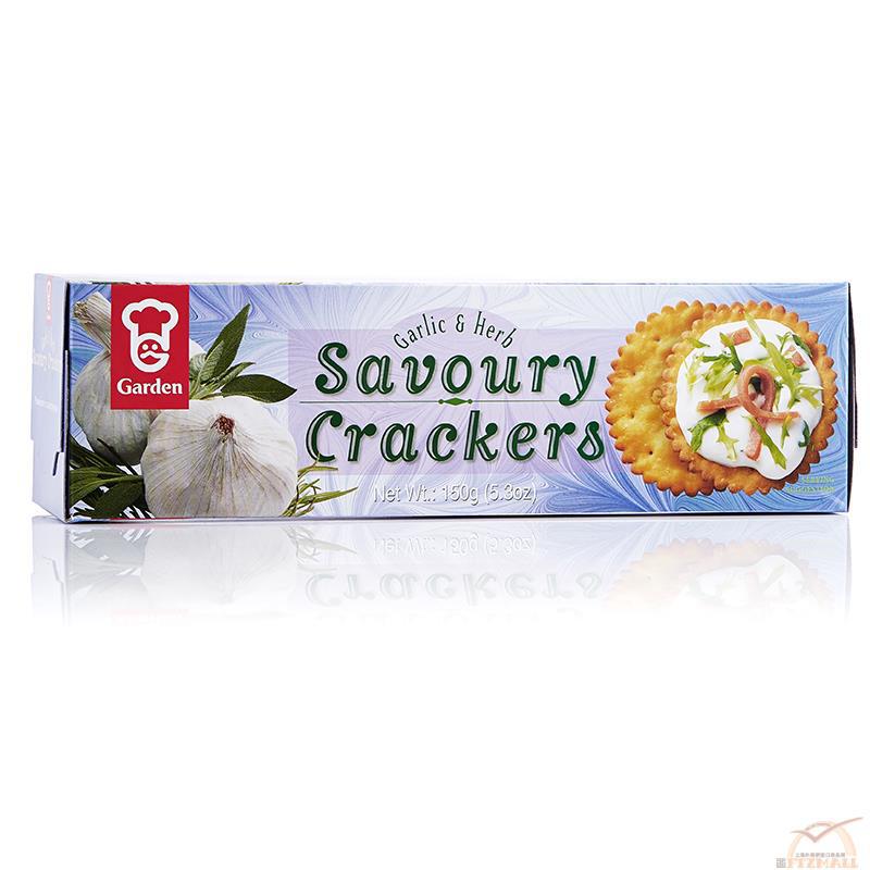 香港进口蒜香饼干-Garden嘉顿 蒜香薄片饼干 /盒