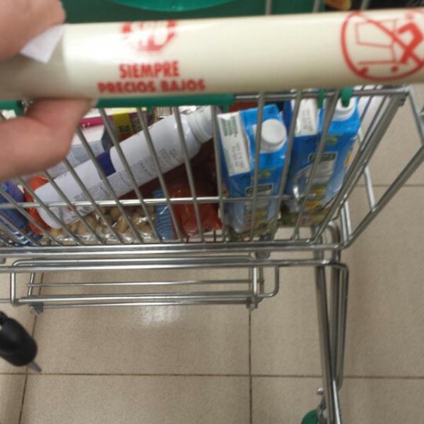 Photo taken at Mercadona by Mamen J. on 10/8/2013