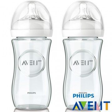 [PHILIPS AVENT] 亲乳感玻璃奶瓶240ml(2入)