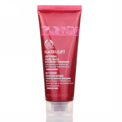 The body shop/美体小铺红石榴活颜紧致洁面洗面奶100ML保湿去纹
