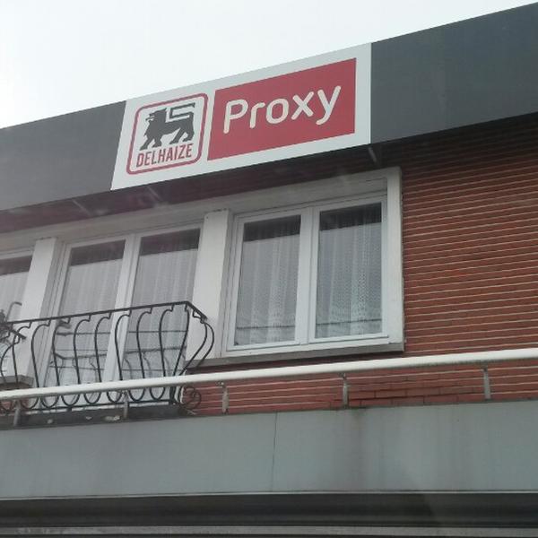 Photo taken at Proxy Delhaize by Sergio S. on 11/3/2013