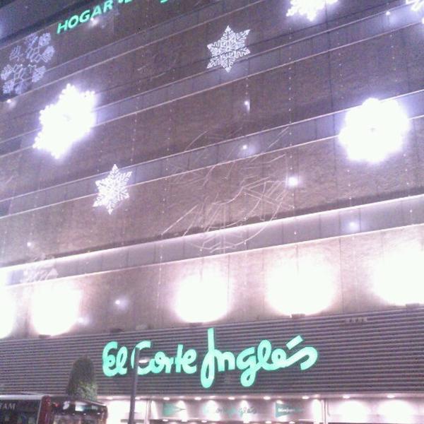 Photo taken at El Corte Inglés by Iván T. on 12/15/2012