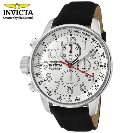 INVICTA男士石英表 休闲皮带防水指针大表盘计时功能 1514