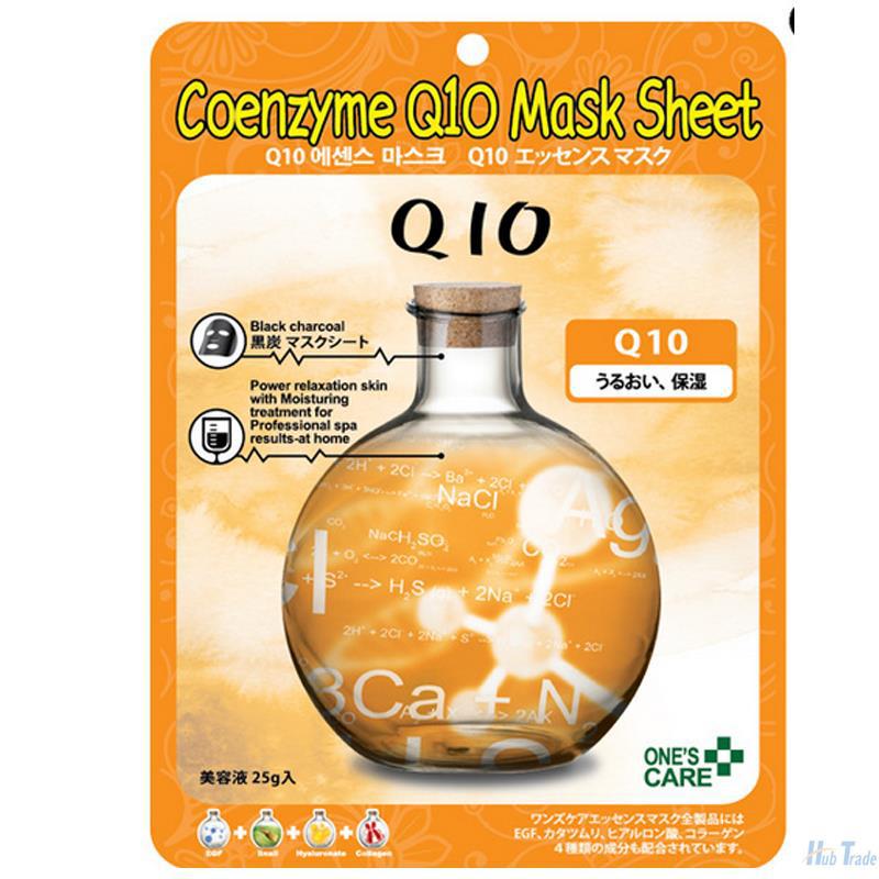 韩国ONES CARE辅酶Q10黑炭面膜 单片25g ----保湿 改善皮肤弹性 韩国ONES CARE辅酶Q10黑炭面膜 单片25g ----保湿 改善皮肤弹性