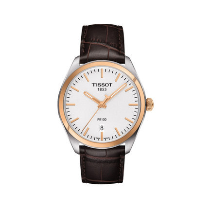 瑞士手表 天梭男表 手表男 石英表 皮带表  T101.410.26.031.00