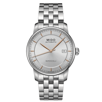 新品 美度MIDO-贝伦赛丽 BARONCELLI系列  机械男表 M8600.4.10.1