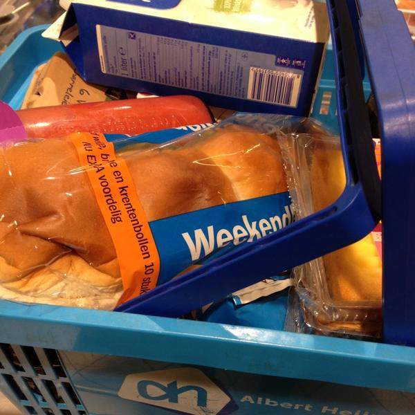 Photo taken at Albert Heijn by Kim M. on 1/13/2013