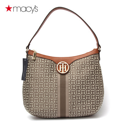 Tommy Hilfiger女士欧美休闲单肩手提包新月包Macy's2612543335 Tommy Hilfiger女士欧美休闲单肩手提包新月包Macy's2612543335
