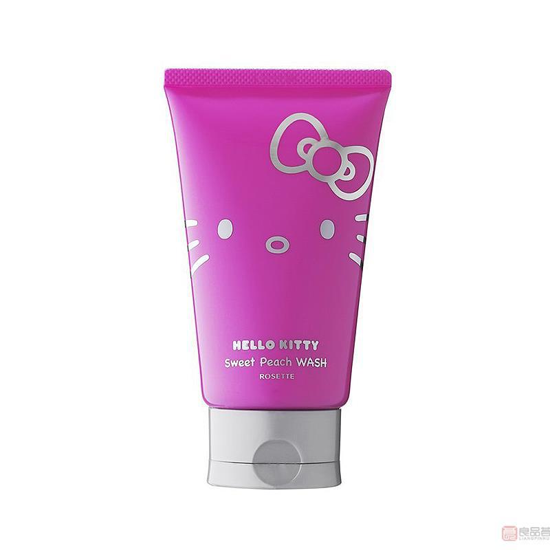 日本诗留美屋凯蒂猫洁面乳洁面洗颜洗面奶粉嫩水润蜜桃洗面乳Hello Kitty 120g