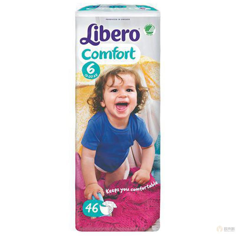 瑞典 Libero 纸尿裤 6号 13-20kg 46片