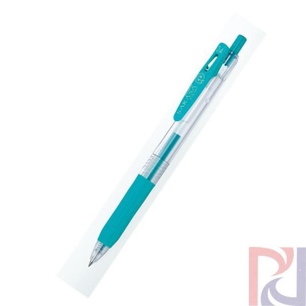 日本原装 斑马Zebra SARASA CLIP多彩中性笔JJS15/0.4mm 蓝绿色(绿色)