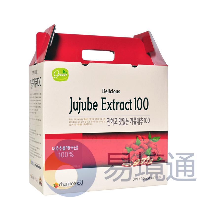 韩国泉湖食品CHUNHOFOOD 枣汁80ml*60袋/盒 韩国泉湖食品CHUNHOFOOD 枣汁80ml*60袋/盒