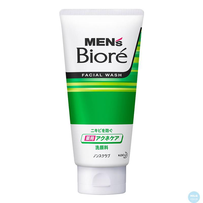 日本Kao花王 Biore/碧柔 男士祛痘洗面膏 绿色款/ 预防粉刺痘痘