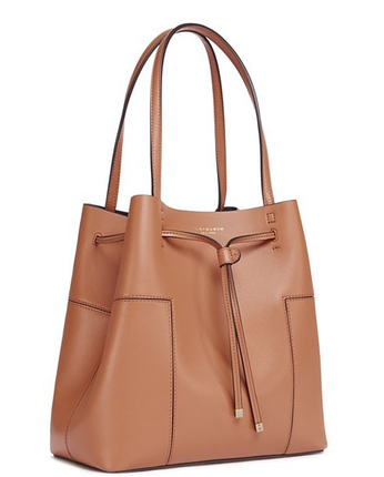 美国直邮 Tory Burch 11169642 女抽带双肩带纯色中号单肩包 美国直邮 Tory Burch 11169642 女抽带双肩带纯色中号单肩包