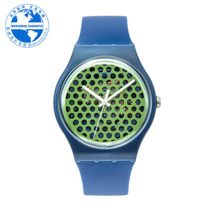 Swatch/斯沃琪 正品硅胶腕表 男女时尚休闲石英手表SUON113