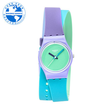 Swatch/斯沃琪 正品硅胶腕表 女士时尚休闲石英手表LV117