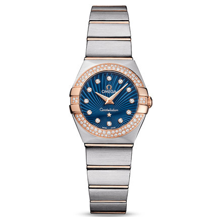 瑞士手表  欧米茄Omega手表女 石英表 间金 123.25.24.60.53.001