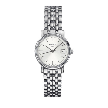 海外直邮TISSOT/天梭 心意薄款石英女表T52.1.281.31钢带女表