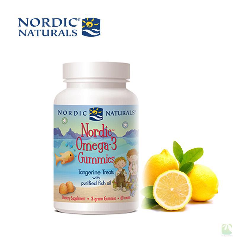 Nordic Naturals 美国挪威小鱼 欧米茄3深海鱼油软糖橙味 60粒