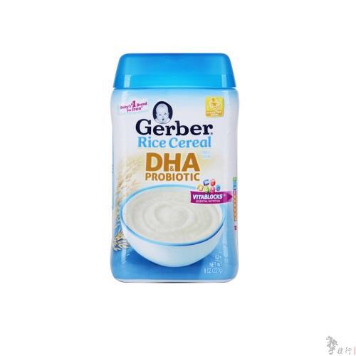 Gerber嘉宝DHA益生菌米糊 227克/罐