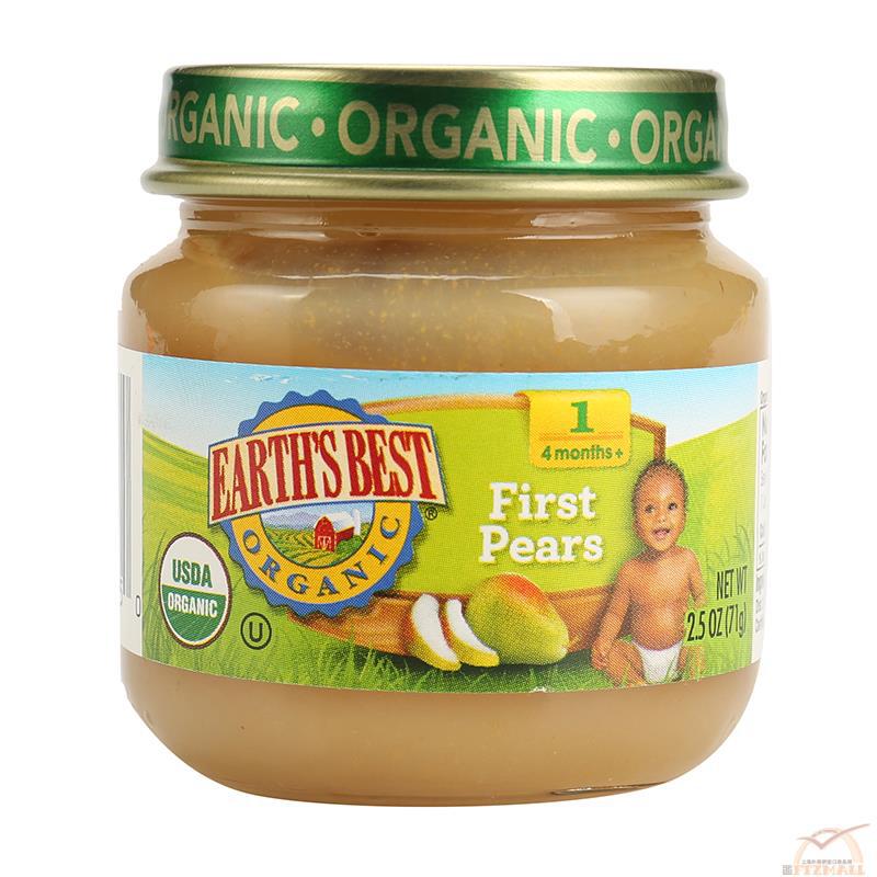 EARTH S BEST 爱思贝 果泥 1段梨子泥(4个月以上) 71克(2.5安士)/瓶 EARTH S BEST 爱思贝 果泥 1段梨子泥(4个月以上) 71克(2.5安士)/瓶