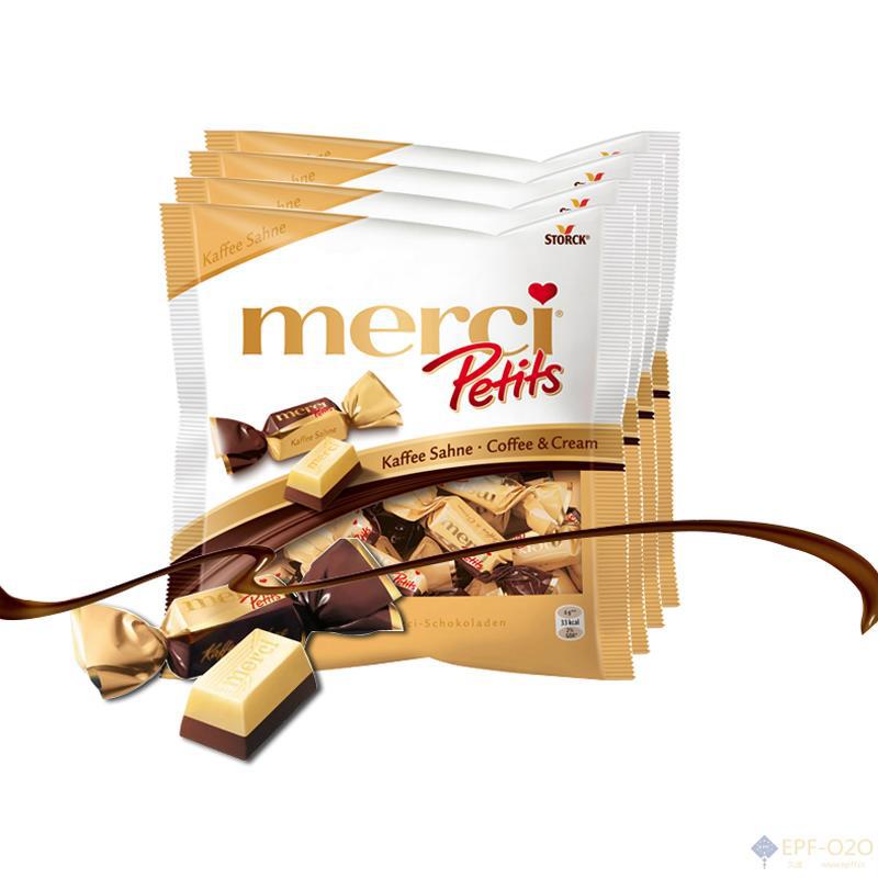 Merci蜜思 petits咖啡奶油巧克力 125g