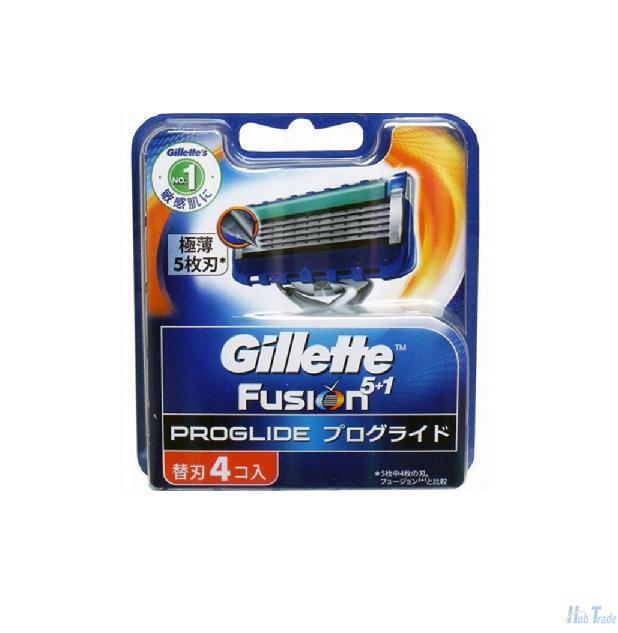 Gillette吉列锋隐致顺FLEXBALL摆动球手动剃须刀用的替换刀片