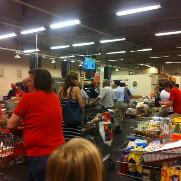 Photo taken at Colruyt by Lieve D. on 5/26/2012