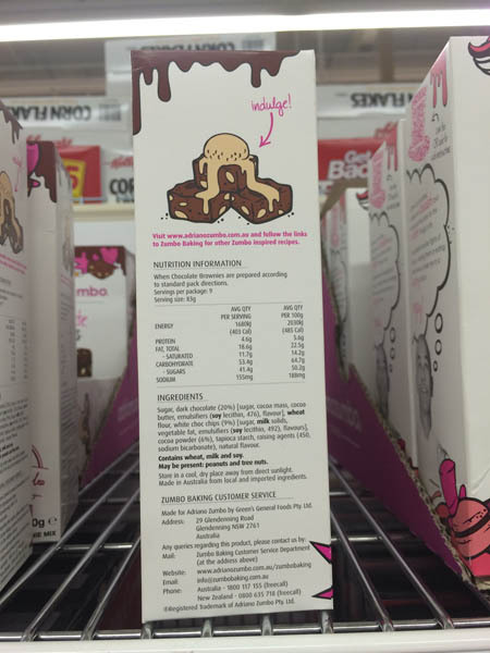 澳大利亚进口巧克力布朗尼 -Adriano zumbochoc巧克力布朗尼600g