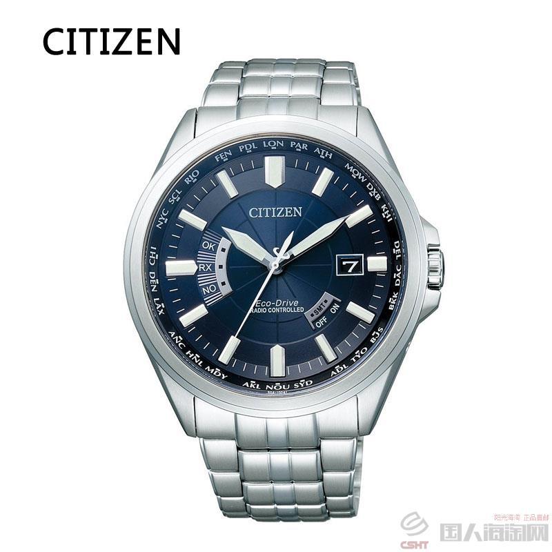 日本进口商务男表-西铁城CITIZEN 商务休闲太阳能电波男表 CB0011-69L蓝色 日本进口商务男表-西铁城CITIZEN 商务休闲太阳能电波男表 CB0011-69L蓝色