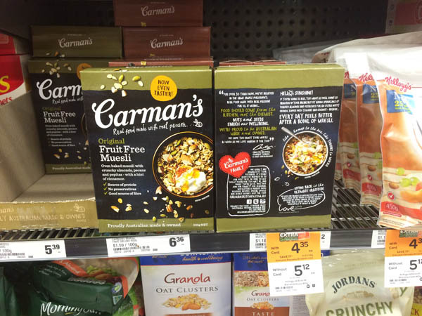 澳大利亚进口原果早餐-Carman's原果早餐500g