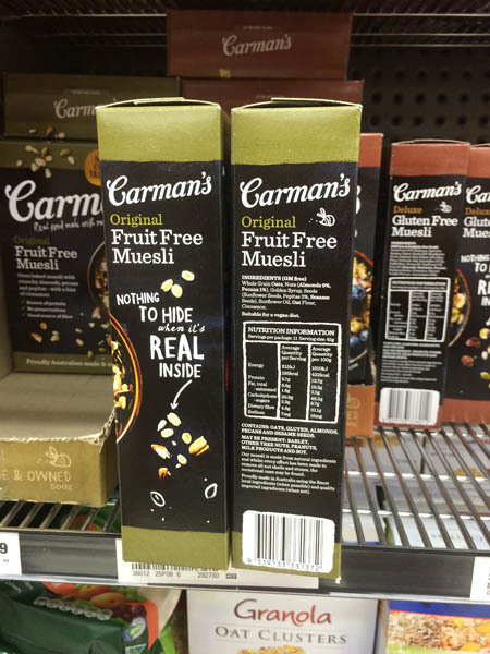 澳大利亚进口原果早餐-Carman's原果早餐500g