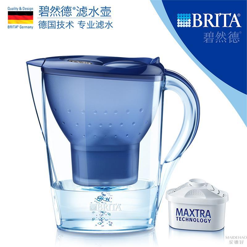 碧然德Brita滤水壶Marella3.5L蓝色一壶一芯 碧然德Brita滤水壶Marella3.5L蓝色一壶一芯
