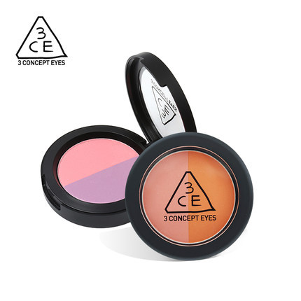STYLENANDA官方 3CE 甜蜜立体塑颜质地轻柔双色腮红 5.5g