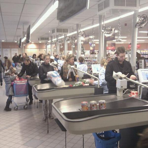 Photo taken at Albert Heijn by Peter V. on 1/2/2011