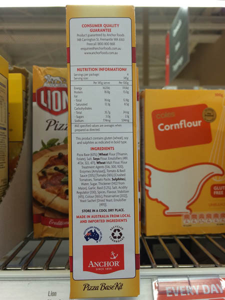 澳大利亚进口披萨-Lion简便披萨 包装披萨285g 澳大利亚进口披萨-Lion简便披萨 包装披萨285g