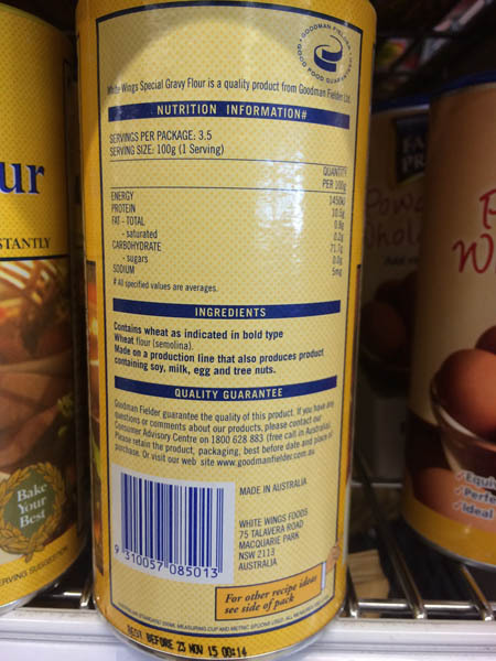 澳大利亚进口面包面粉-Gravy Flour面包面粉375g