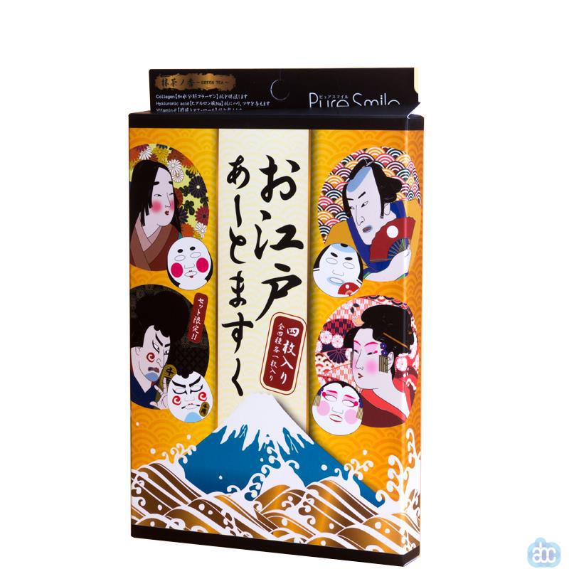 Pure smile 脸谱面膜 4片艺妓补水面膜 进口补水保湿滋润脸谱面膜(无香味_无色) Pure smile 脸谱面膜 4片艺妓补水面膜 进口补水保湿滋润脸谱面膜(无香味_无色)