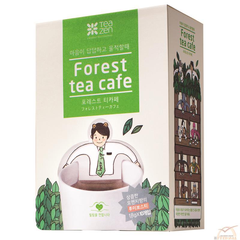 韩国进口森林下午茶-Teazen 森林下午茶 博士茶 可爱卡通茶包18克/绿色