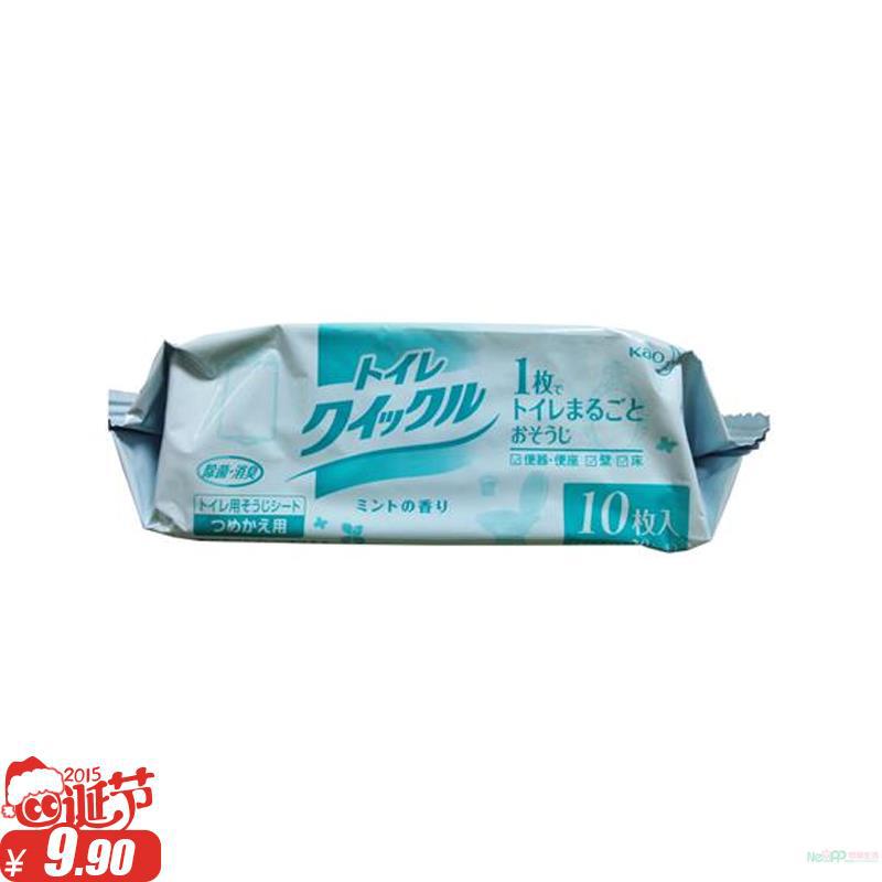 日本进口厕所清洁纸-花王KAO 厕所清洁纸 10片/包