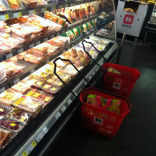 Photo taken at Proxy Delhaize by Sigrid M. on 5/28/2013