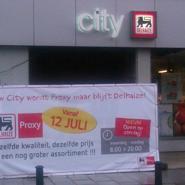 Photo taken at Proxy Delhaize by Tesley B. on 7/13/2013