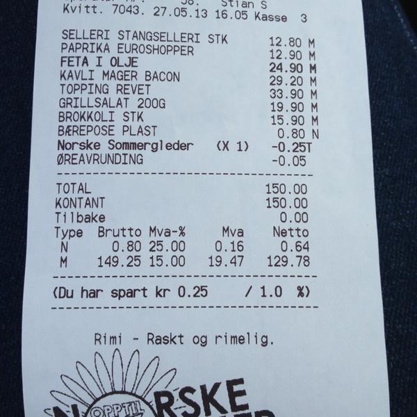 Photo taken at Rimi by Line Ø. on 5/27/2013