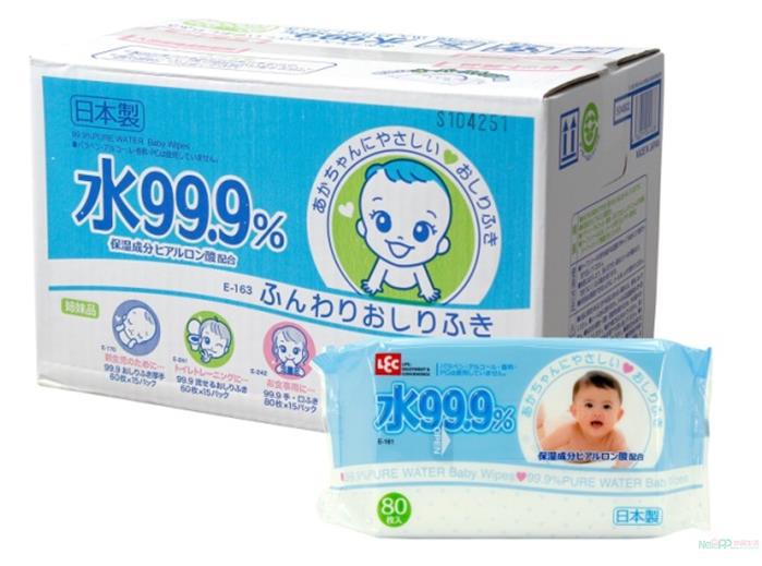 日本LEC 屁屁专用 婴儿湿巾 80枚