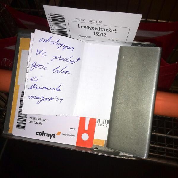 Photo taken at Colruyt by Lincy W. on 2/22/2014