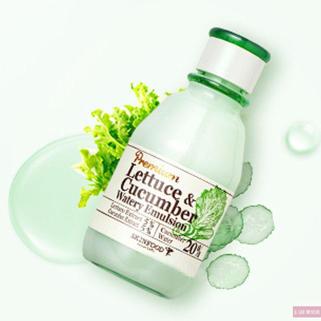 韩国 SKIN FOOD/思亲肤 莴苣 黄瓜 沁颜乳液 140ml