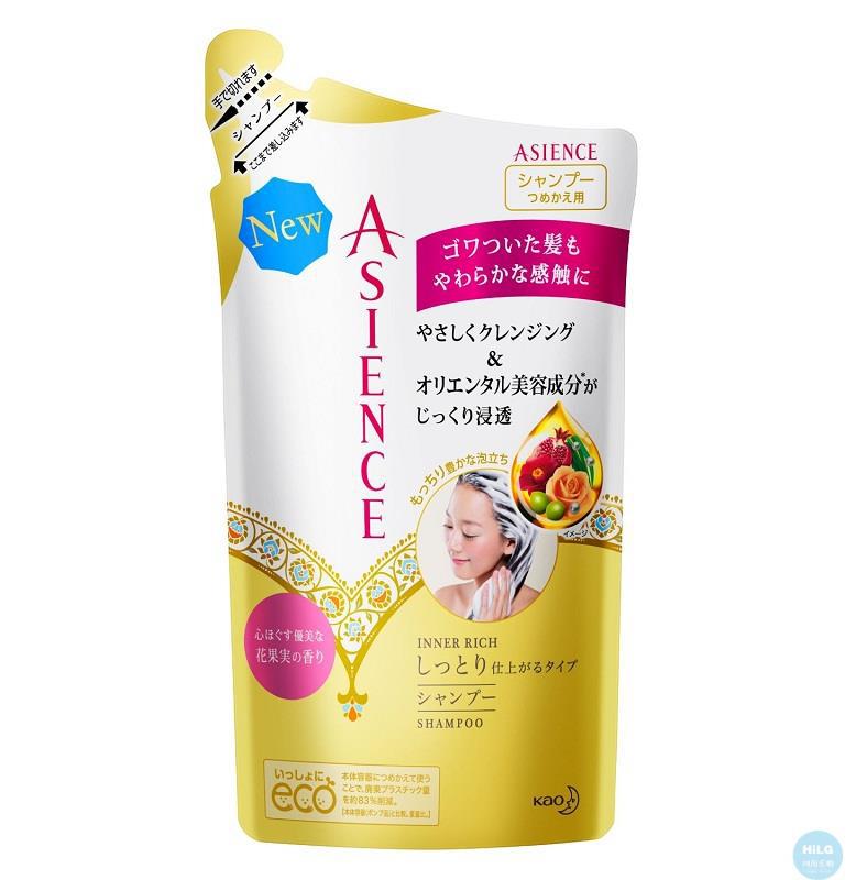 Kao花王 花王 ASIENCE 深层滋润/柔顺保湿洗发水 340ml替换装